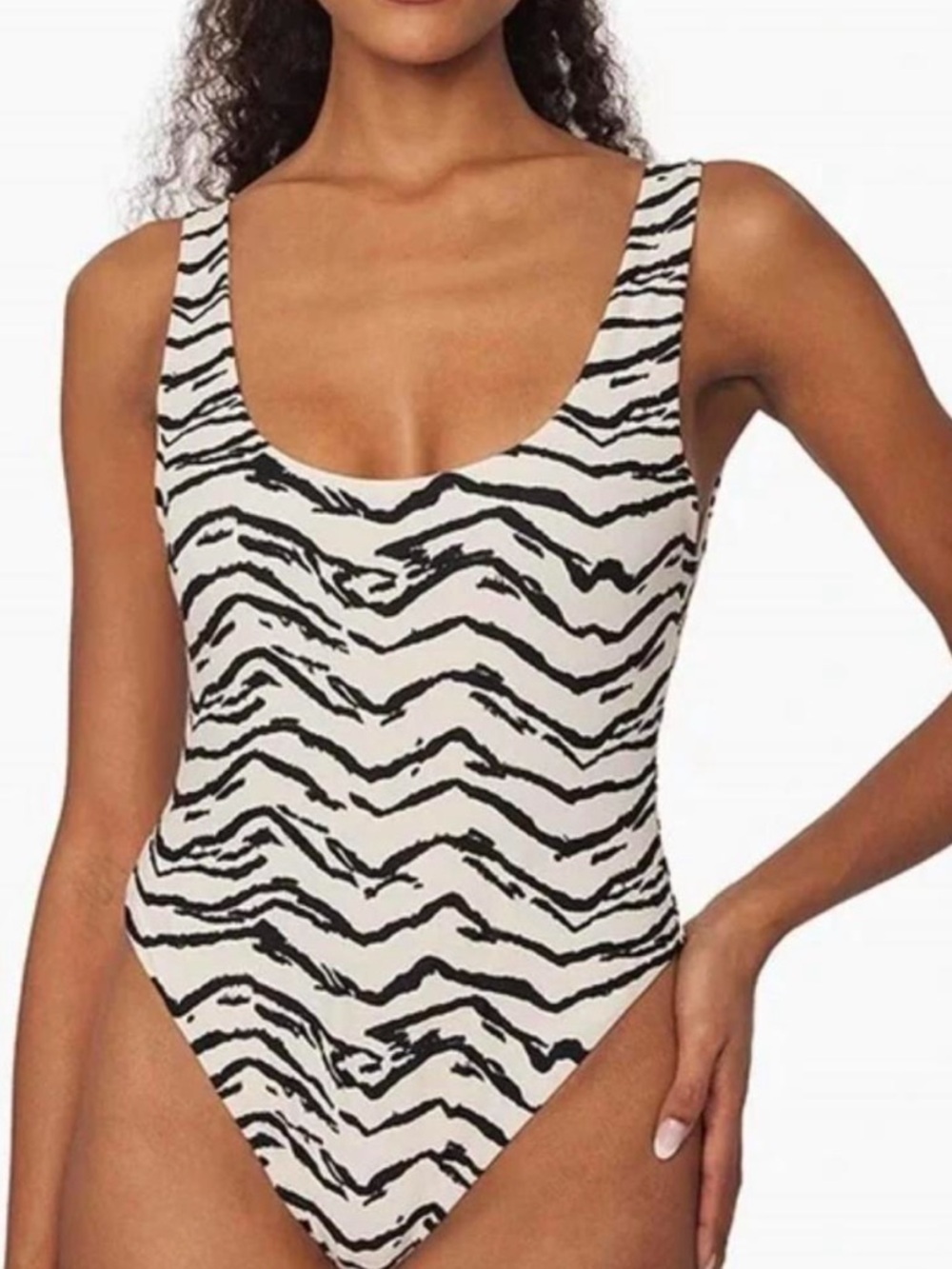 WeWoreWhat Scoop One-Piece Swimsuit In Tiger